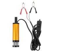 POPETPOP Pompe Électrique Portable 12V 38Mm en Acier Inoxydable Pompe Submersible D’Aspiration D’Huile et Carburant Extraction Rapide pour Transfert D’Eau et Diesel Usage Industriel et