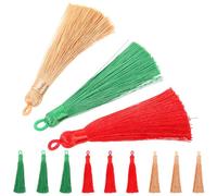 POPETPOP Pompons pour Marque-pages en Tissu Soyeux, Lot de 12 Pièces, Accessoires DIY Délicats pour Décoration de Bracelets et Éventails