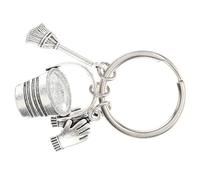 POPETPOP Porte-clés Alliage de Zinc pour Ménage Pendentif Balai Décoratif Porte Clé Main Pratique et Résistant Accessoire pour Sacs et Clés Cadeau Nettoyage