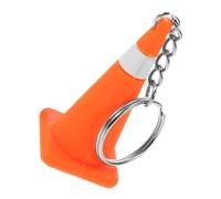 POPETPOP Porte-clés Cône De Signalisation En Pvc Et Alliage De Zinc Amusant Mini Porte-clés Décoratif Portable Pour Hommes Et Garçon Et Filles Présent Original