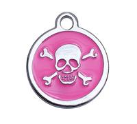 POPETPOP Porte-clés En Métal À Suspendre En Forme De Tête De Mort Accessoire Décoratif Rose Rouge Fabrication Soignée