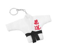 POPETPOP Porte-clés Judo de Judogi Blanc, Alliage et Polyester, Léger et Portable, pour Porte-clés et Collection Personnelle, Présent pour Amateurs de Judo