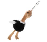 POPETPOP Porte-clés Peluche D'autruche Mignonne en Coton, Accessoire de Paquet à Dos Pratique et Polyvalent, pour Garçon et Filles et Présents d'anniversaire