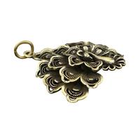 POPETPOP Porte-clés Pendentif Paon Vintage en Métal Or, Design Créatif et Finition Délicate, Décoration Chic pour Clés et Paquet, Accessoire Élégant et Original