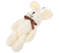 POPETPOP Porte-clés Pendentif Paquet à Main Décoratif Lapin en Peluche Blanche Facile à Utiliser, pour Copain ou Amie