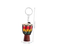 POPETPOP Porte Clés Tambour Africain Décoratif Pendentif Instrument Africain Ornement de Voyage pour Clés et Sacs Souvenir Artisanal Culturel Accessoire Unisexe Élégant