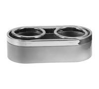 POPETPOP Porte-gobelets Double pour Voiture en Plastique Abs, Support Robuste pour Deux Boissons, Organisateur Compact pour Sièges Arrière, Compatible Plupart des Modèles Automobiles,