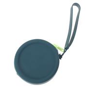 POPETPOP Porte-Monnaie Léger et Facile à Transporter Bleu en Silicone Rond Pochette Minimaliste pour Pièces de Monnaie, Travail ou