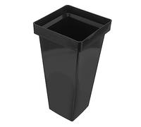 POPETPOP Porte-Parapluie Domestique Pliable Noir Moyen, Support De Rangement en Plastique pour Entrée, Seau Carré pour Séchage Rapide Et Organisation