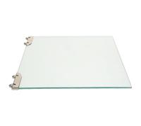 POPETPOP Porte Vitrée Coulissante en Verre Trempé 24x25 Cm pour Machine à Saucisses, Pièce de Rechange pour Appareils Hot Dog, Verre Résistant la Chaleur, Nettoyage Facile, Usage