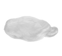 POPETPOP Postiche de Vieille Dame Chignon Blanc Unique pour Femme, Postiche de Cosplay Douce et Confortable, Accessoire de Déguisement pour Fêtes, Bals et Halloween