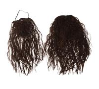 POPETPOP Postiche et Barbe Réalistes pour Adultes, Cosplay | Texture Authentique, Maintien Sécurisé, Filet Invisible et Sangles Réglables, pour Pièces et Sermons