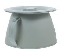 POPETPOP Pot de Chambre avec Couvercle, Urinoir en Plastique 2l Antidérapant, Bassin de Lit Unisexe Léger pour Camping et Usage Hospitalier, Seau à Urine Portable pour Personnes Âgées