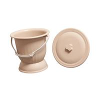 POPETPOP Pot de Chambre Portable Plastique avec Couvercle Anti-odeur Urinoir Léger et Compact pour Adultes Garçon Fille et Femmes Enceintes Résistant Aux Chutes et Facile à Nettoyer