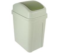 POPETPOP Poubelle De Salle De Bain Avec Couvercle Basculant 13.39X9.84X6.69 Pouces Grande Capacité Poubelle Ménagère Stable Et Fine Pour Cuisine Et Rangement