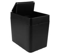 POPETPOP Poubelle de Voiture Portable Design Compact Abs avec Couvercle Étanche et Utilisation Main pour Voitures Camions et Véhicules Familiaux