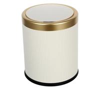 POPETPOP Poubelle Intelligente avec Capteur Automatique 10L Poubelle Cuisine sans Contact Beige Couvercle Anti-Odeurs Chambre et Bureau Grosse Capacité Maison