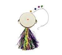 POPETPOP Poules Miroir Tambour Double Face Acier Inoxydable Suspendu Favorise Activité Physique et Développement Intellectuel des Poulets