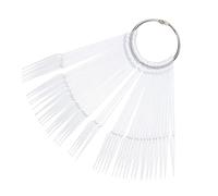 POPETPOP Présentation Vernis à Ongles 100 Pièces Taille Moyenne Anneau, Supports Transparents En Plastique Pour Nail Art, Conseils D'affichage Pour Salon Et Usage Personnel