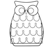 POPETPOP Présentoir à Capsules de Café Hibou en Fer Noir Support de Rangement pour Café Maison et Bureau