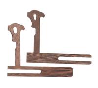 POPETPOP Présentoir à Gâteaux Thé et Étagère à Assiettes en Bois Compact 6 Pouces, Support Stable et Léger pour Rangement Pratique de Bureau et Maison