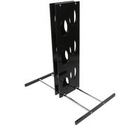 POPETPOP Présentoir à Vin Créatif Compact en Acrylique et Fer Noir | Rangement Stable pour Bouteilles, Design Simple, Décoration Maison, Étagère, Organise et Expose Vos Vins