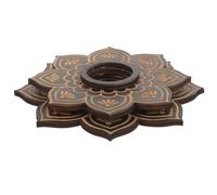 POPETPOP Présentoir Base Stable Antidérapante en Bois pour Boule de Noir Support Décoratif pour Table de Tarot et Décoration Intérieure