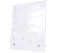 POPETPOP Présentoir Manucure Acrylique à Motif Marbre Support Pratique pour Échantillons de Vernis à Ongles Plateau de Présentation pour Nail Art et Salon Stand de Manucure Amovible pour