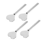 POPETPOP Presse-tube Outil de en Alliage Argenté de Dentifrice de Zinc 4 Portable, Lot Pièces de Compression tubes pour de Cœur, pour Usage Quotidien