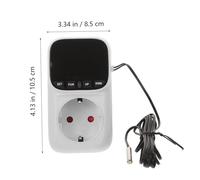 POPETPOP Prise Thermostat Digital avec Température Intelligent Minuterie Compte Protection Surcharge et Incendie pour Aquarium et Usage Domestique Compatible