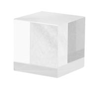POPETPOP Prisme Séparateur de Faisceau en Verre Optique 50/50 25,4mm | Cube Prismatique Transparent, Images Nettes sans Fantômes, pour Cours de Sciences et Enseignement