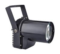 POPETPOP Projecteur Led Disco Boule à Facettes Lumineuse Blanche Support, Lumière De Scène Pour Dj, Spot Led Décoratif Pour Bar Et Soirées Festives, Compatible Tension Ac220-240v