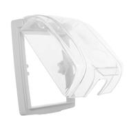 POPETPOP Protecteur de Sonnette Étanche Transparent Couverture Pluie Extérieure Large Bouclier Anti-éclaboussures pour Bouton de Sonnette Accessoire de Protection pour Boîtier Électrique