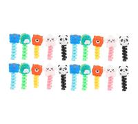POPETPOP Protecteurs De Câble Chargeur Animaux Mignons, Lot de 50 Pièces pour Smartphone Et Tablette, Silicone Souple, Protection Anti-Flexion, Usage Bureau Et Mobilité, Couleurs Aléatoires