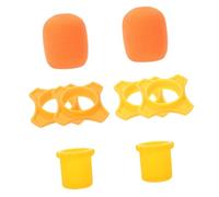 POPETPOP Protection Microphone Chute et Antidérapante Set Pratique de Housses Micro Mousse Épaisse Orange Accessoires Micro et Résistants Aux Chocs