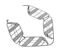 POPETPOP Protection Roue Arrière Vélo Filet Léger Plastique Garde Roue Arrière Facile à Installer pour VTT et Vélo de Route