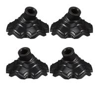 POPETPOP Protections de Pieds de Chaise de Camping Lot de 4 Couvre-Jambes Antidérapants en Plastique Solide pour Meubles Extérieurs Tables Tabourets Barbecue Voyage 3 Pouces