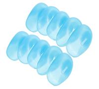 POPETPOP Protège-oreilles pour Teinture Capillaire Réutilisables 5 Paires en Silicone Bleu Protection Chaleur Salon Coiffure Usage Professionnel