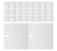 POPETPOP Protège-poils de Barbe Jetable pour Lavabo 65 Cm 60 Feuilles Transparentes Attrape-cheveux Rasage Homme, Bavoir de Rasage pour Salle de Bain, Protection Évier Hygiénique