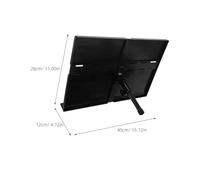 POPETPOP Pupitre de Musique Pliable et Portable pour Partitions Support de Lecture de Bureau Amovible Compatible Piano et Guitare Léger en Plastique pour Musiciens et Étudiants