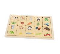 POPETPOP Puzzle Bois Éducatif pour Garçon Fille Ans Jeu de Mémoire et Observation avec Animaux à Montessori Sûr et Stimulant pour Apprentissage Précoce