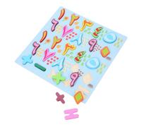 POPETPOP Puzzle Éducatif Bois avec Chiffres Arabes pour Tout-Petits Apprentissage Montessori des Lettres et Formes Jeu de Reconnaissance et Association pour Développement de la