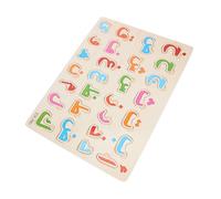 POPETPOP Puzzle Lettres Alphabet Arabe en Bois pour Garçon Et Filles 1 Set Éducatif Coloré Apprentissage Préscolaire Jeu D’Association Développement Cognitif Stimulation Logique Éducative Famille
