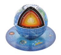 POPETPOP Puzzle Terre Structure Éducatif pour Garçon Fille Géographie pour Filles et Garçons Modèle Globe Terrestre à Assembler Décoration Ludique et Pédagogique