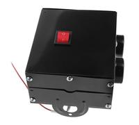 POPETPOP Radiateur de Chauffage Portable Voiture 12v 500w 2 Trous Ventilateur Dégivreur Chauffage D’appoint pour Camping-car Suv Protection Surchauffe Hiver