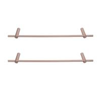 POPETPOP Rail de Protection D'étagère en Aluminium, 15,7 Pouces | Barrière Anti-basculement, Fixation Rapide par Vis, Bords Arrondis, pour MDF et Objets Décoratifs