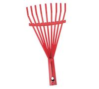 POPETPOP Râteau à Feuilles Mortes Multifonctionnel à Neuf Dents en Acier Haute Teneur en Carbone sans Manche pour Jardinage Extérieur Nettoyage Terre Pelouse