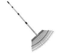 POPETPOP Râteau à Main pour Jardinage Outil De Ratisser Ameublir Le Sol Râteau à Gazon Métal avec Dents pour Nivellement Et Collecte des Débris