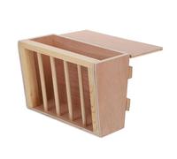POPETPOP Râtelier à Foin Mural pour Lapins et Cobayes Distributeur de Foin Bois pour Cages de Petits Animaux Suspendu ou Posable