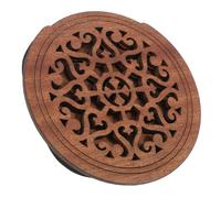 POPETPOP Réducteur de larsen pour guitare acoustique en bois massif, insert de rosace avec motif sculpté, facile à installer, pour guitare folk et électro-acoustique